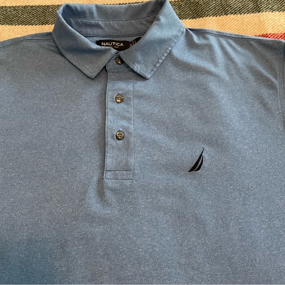 Nautica Performance Polo in Light Blue size Mens Large - Picture 2 of 8
